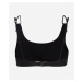 Plavky Karl Lagerfeld Hotel Karl Bikini Top Black