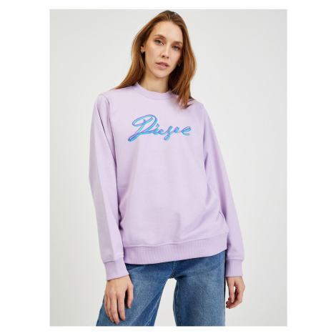 Light purple women's sweatshirt Diesel Felpa - Women
