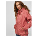 Ružová dámska vodeodolná bunda s kapucou Ragwear Dizzie