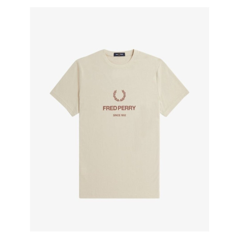 Fred Perry  M8588  Tričká s krátkym rukávom Béžová