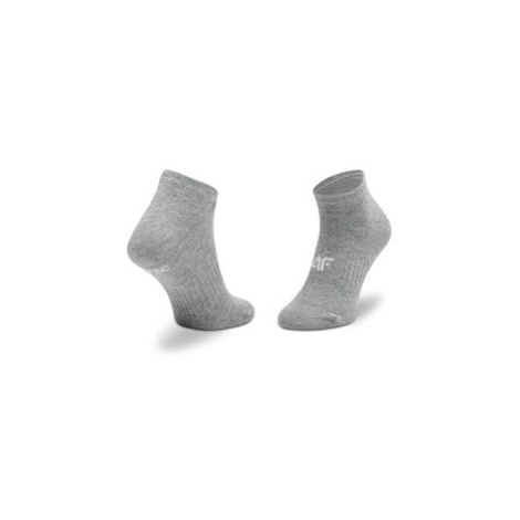 4F Vysoké detské ponožky HJL22-JSOM001 Sivá