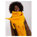 Dark yellow wide women's scarf