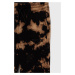 Detské bavlnené tepláky Guess čierna farba, vzorované