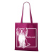 Plátená nákupná taška s potlačou plemena Papillon - darček pre milovníkov psov