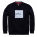 Pánska mikina Alpha Industries Label Sweater Black Reflective