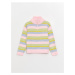 LC Waikiki Turtleneck Color Block Girl's Knitwear Sweater