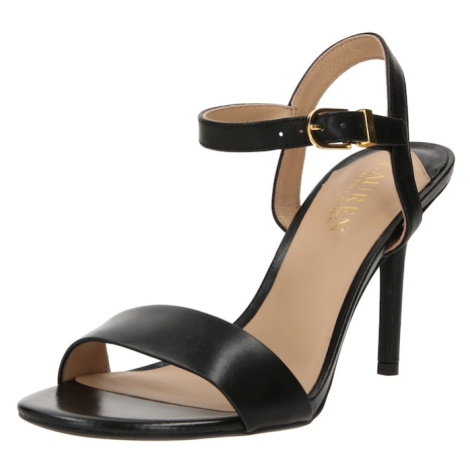 Lauren Ralph Lauren Remienkové sandále 'GWEN'  čierna