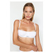 Trendyol X Sagaza Studio White Seamless/Seamless Capless Wire Bralet Bra