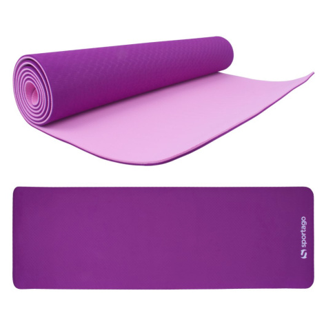 Podložka na cvičenie Sportago TPE Yoga dvouvrstvá 173x61x0,6 cm, fialová