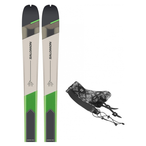 Skialpový set Salomon MTN 86 PRO + pásy Dĺžka lyží: 180 cm / Farba: sivá