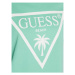 Guess Tričko Logo E02I01 JA914 Zelená Boxy Fit