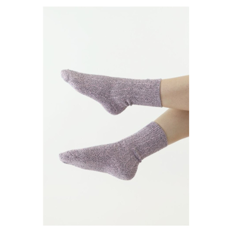 Pletené ponožky Thermona ružové Moraj