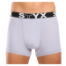 3PACK pánske boxerky Styx športová guma sivé (G10676767)