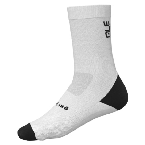 ALÉ Cyklistické ponožky klasické - DIGITOPRESS - biela