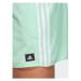Adidas Plavecké šortky 3-Stripes CLX Swim Shorts HT4370 Zelená Regular Fit