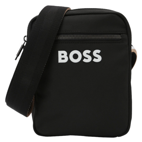 BOSS Taška cez rameno 'Catch 3.0'  čierna / biela Hugo Boss