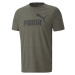 Puma ESS+ HEATHER TEE Pánske tričko, khaki, veľkosť