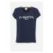Tričko La Martina Woman T_Shirt Single Jersey Ja Modrá