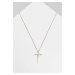 Large Basic Cross Necklace - Gold Colors