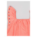 Dievčenské šaty zippy oranžová farba, mini, áčkový strih
