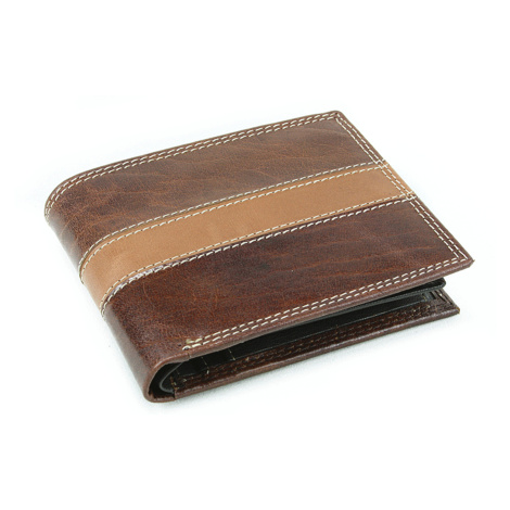 Hnedá pánska kožená peňaženka 513-4702-40/05 Arwel