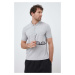 Polo tričko Armani Exchange pánske, šedá farba, s potlačou, 8NZF71 ZJH2Z NOS