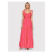 Fracomina Letné šaty FP22SD3012W40001 Ružová Regular Fit