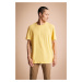 DEFACTO New Regular Fit Crew Neck Short Sleeve 100% Cotton Basic T-Shirt