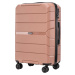 ROSEGOLD SADA CESTOVNÝCH KUFROV SPARROW PP06-3, SET OF 3 WINGS POLIPROPYLÉN SUITCASES L,M,S ROSE