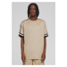 Men's Oversized Stripes Mesh T-Shirt - unionbeige