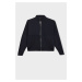 DEFACTO College Collar Zipper Pocket Basic Plain Bomber Cardigan