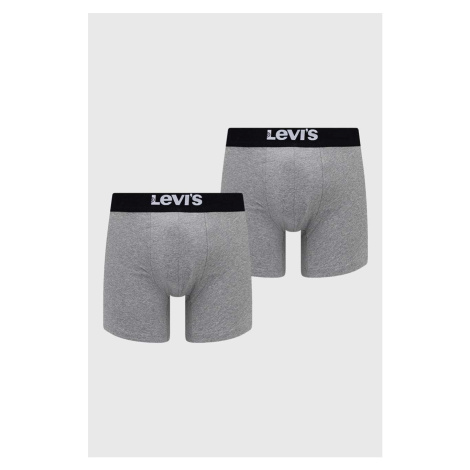 Boxerky Levi's 2-pak 37149.0809-007, pánske, šedá farba Levi´s