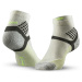 Polovysoké turistické ponožky Hike 500 sivo-žlté 2 páry