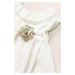 Dievčenské šaty Mayoral Newborn béžová farba, mini, áčkový strih