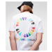 Tričko Karl Lagerfeld Unisex K/Pride Circle T-Shirt Biela