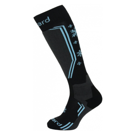 BLIZZARD-Viva Warm ski socks, black/grey/blue Čierna