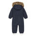 Detský zimný overal COLOR KIDS Coverall W. Fake Fur-741590.7850-Total Eclipse