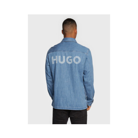 Hugo džínsová košeľa Enalu 50473486 Modrá Oversize Hugo Boss