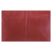 Červená kožená kabelka Batilda Rossa Scura