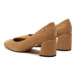 Tommy Hilfiger Lodičky Th Suede Mid Heel Block Pump FW0FW07717 Béžová