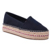 Tommy Hilfiger Espadrilky Embroidered Flatform FW0FW07014 Tmavomodrá