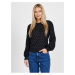 Black Women's Patterned Sweater with Balloon Sleeves Liu Jo - Women