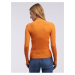 Oranžový dámsky rebrovaný sveter ORSAY