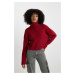 DEFACTO Oversize Fit Red Turtleneck Sweater