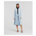 Kabát Karl Lagerfeld Soft Tailored Coat Cashmere Blue