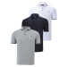 TRIPLE SET T8586 DEWBERRY MEN'S T-SHIRT-NAVY-WHITE-GREY