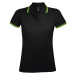 SOĽS Pasadena Women Damské polo tričko SL00578 Black / Lime