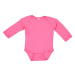 Rabbit Skins Dojčenské body s dlhým rukávom 4411EU Hot Pink