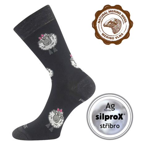 Voxx Vlněnka Dámske tenké merino ponožky BM000003775900127447 čierna