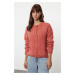 Trendyol Dusty Rose Soft Texture Knit Detailed Knitwear Cardigan